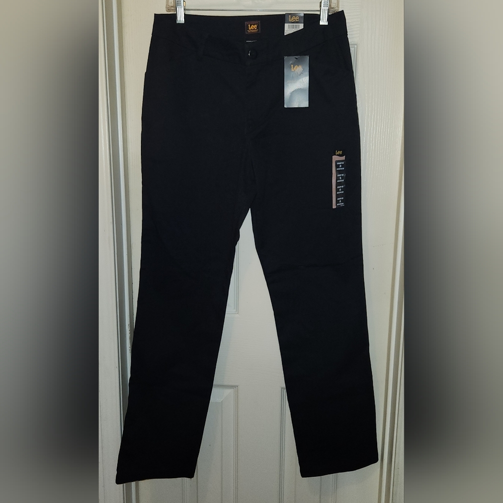 LEE Mid-Rise Straight Leg Pants